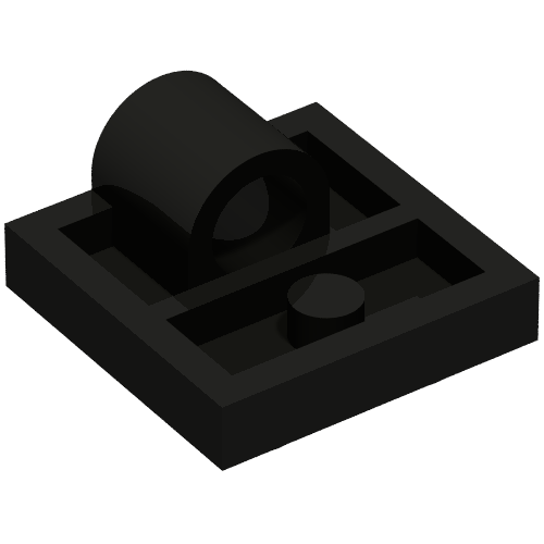Part 10247 - Plate, Modified 2 x 2 with Pin Hole - Full Cross Support Underneath - De BrickPlaats