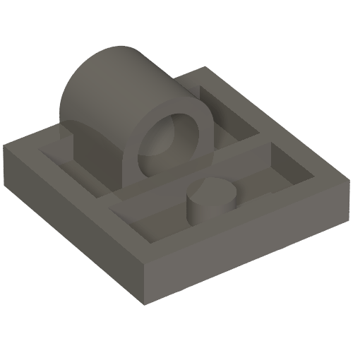 Part 10247 - Plate, Modified 2 x 2 with Pin Hole - Full Cross Support Underneath - De BrickPlaats