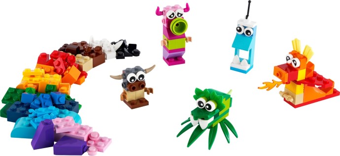 LEGO® Classic Creative Monsters 11017 Building Kit with 5 Toys for Kids (140 Pieces) - De BrickPlaats