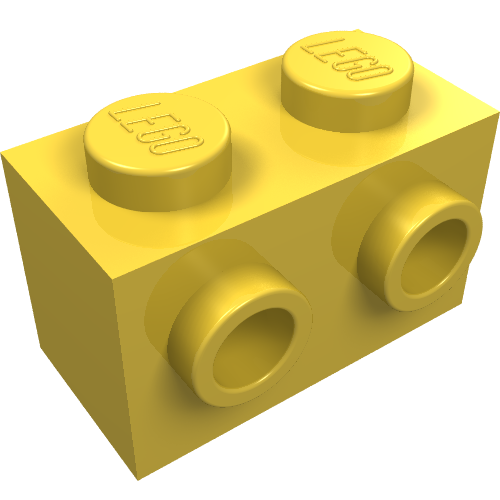 Part 11211 - Brick, Modified 1 x 2 with Studs on 1 Side - De BrickPlaats