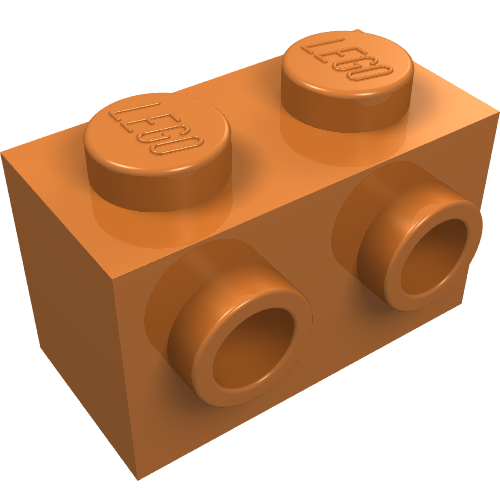 Part 11211 - Brick, Modified 1 x 2 with Studs on 1 Side - De BrickPlaats