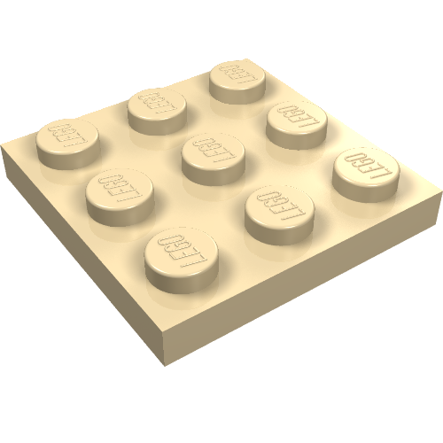 Part 11212 - Plate 3 x 3 - De BrickPlaats