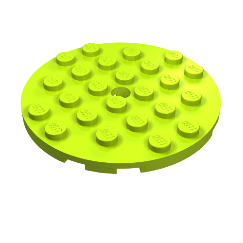 Part 11213 - Plate, Round 6 x 6 with Hole - De BrickPlaats