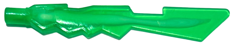 Part 11439pb01 - Minifigure, Weapon Sword, Jagged Edges with Marbled White Pattern - De BrickPlaats