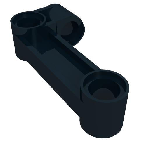 Part 11455 - Technic, Pin Connector Perpendicular 2 x 4 Bent - De BrickPlaats