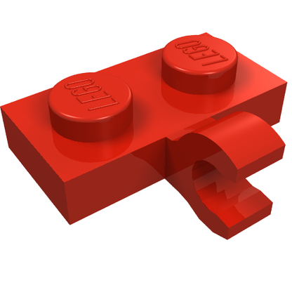 Part 11476 - Plate, Modified 1 x 2 with Clip on Side (Horizontal Grip) - De BrickPlaats