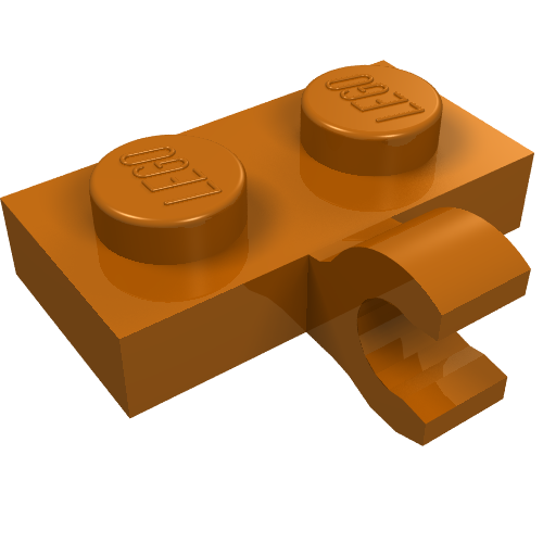 Part 11476 - Plate, Modified 1 x 2 with Clip on Side (Horizontal Grip) - De BrickPlaats