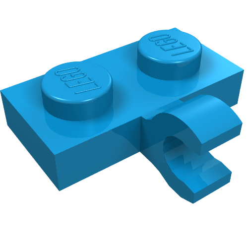Part 11476 - Plate, Modified 1 x 2 with Clip on Side (Horizontal Grip) - De BrickPlaats