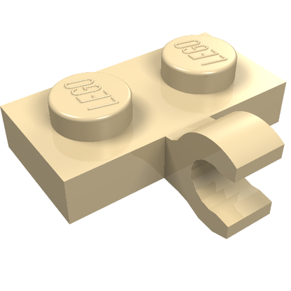 Part 11476 - Plate, Modified 1 x 2 with Clip on Side (Horizontal Grip) - De BrickPlaats