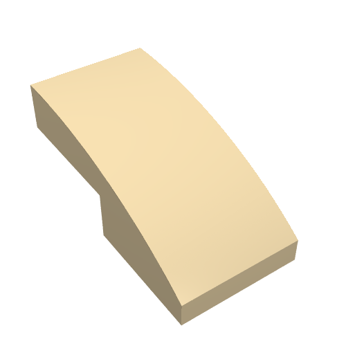 Part 11477 - Slope, Curved 2 x 1 x 2/3 - De BrickPlaats