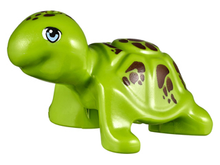 Part 11603pb01 - Turtle, Friends / Elves with Bright Light Blue Eyes and Reddish Brown Spots Pattern (Bubbles) - De BrickPlaats