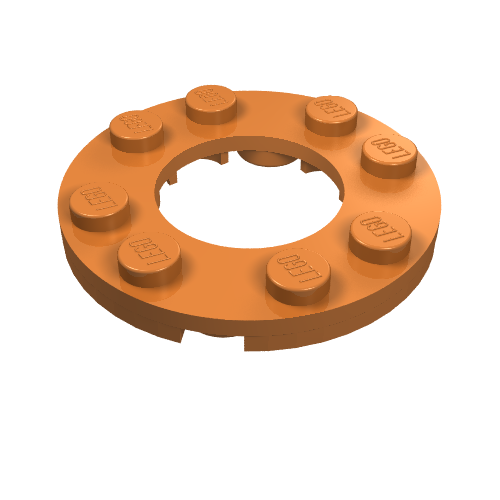 Part 11833 - Plate, Round 4 x 4 with 2 x 2 Round Open Center - De BrickPlaats