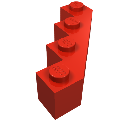 Part 14413 - Brick, Modified Facet 4 x 4 - De BrickPlaats