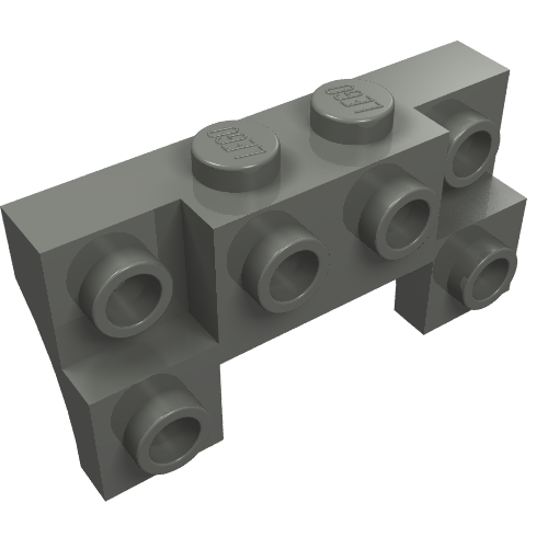 Part 14520 - Brick, Modified 2 x 4 - 1 x 4 with 2 Recessed Studs and Thin Side Arches - De BrickPlaats