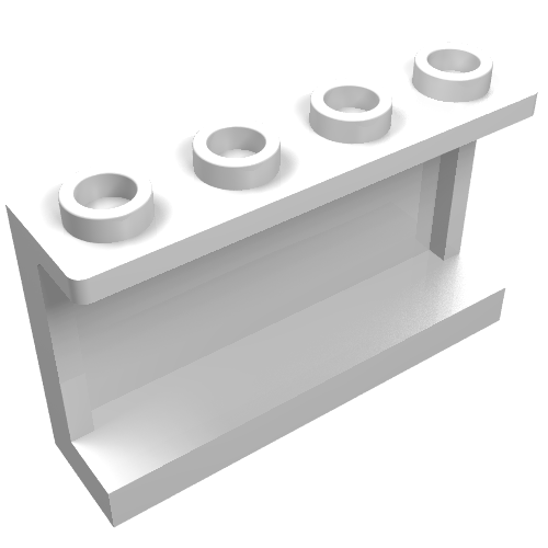 Part 14718 - Panel 1 x 4 x 2 with Side Supports - Hollow Studs - De BrickPlaats