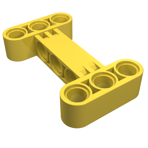 Part 14720 - Technic, Liftarm, Modified H-Shape Thick 3 x 5 Perpendicular - De BrickPlaats