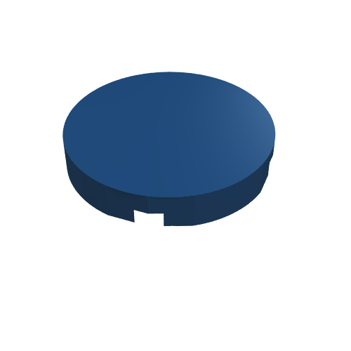 Part 14769 - Tile, Round 2 x 2 with Bottom Stud Holder - De BrickPlaats