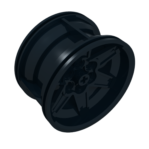 Part 15038 - Wheel 56mm D. x 34mm Technic Racing Medium, 6 Pin Holes - De BrickPlaats