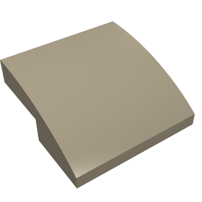 Part 15068 - Slope, Curved 2 x 2 x 2/3 - De BrickPlaats