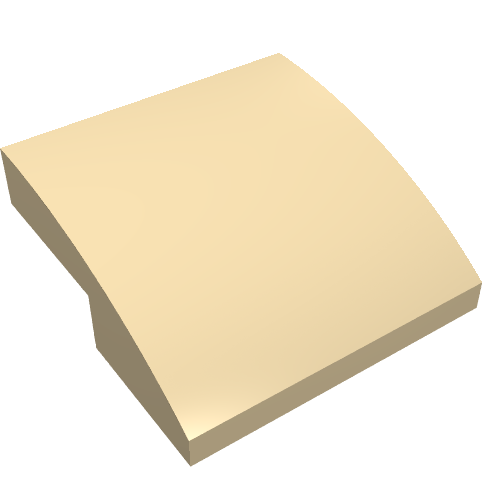 Part 15068 - Slope, Curved 2 x 2 x 2/3 - De BrickPlaats