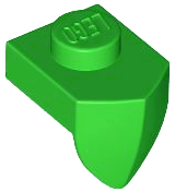 Part 15070 - Plate, Modified 1 x 1 with Tooth Vertical - De BrickPlaats