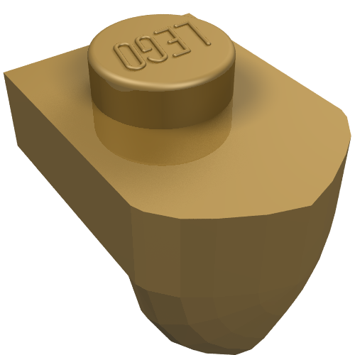 Part 15070 - Plate, Modified 1 x 1 with Tooth Vertical - De BrickPlaats