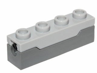 Part 15301c01 - Projectile Launcher, 1 x 4 Spring Shooter with Light Bluish Gray Top - De BrickPlaats