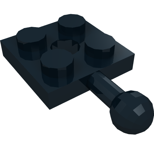 Part 15456 - Plate, Modified 2 x 2 with Tow Ball and Hole - De BrickPlaats