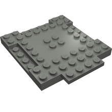 Part 15624 - Brick, Modified 8 x 8 x 2/3 with 1 x 4 Indentations and 1 x 4 Plate - De BrickPlaats