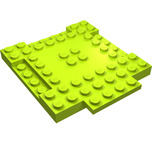 Part 15624 - Brick, Modified 8 x 8 x 2/3 with 1 x 4 Indentations and 1 x 4 Plate - De BrickPlaats