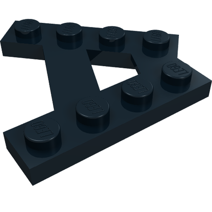 Part 15706 - Wedge, Plate A-Shape with 2 Rows of 4 Studs - De BrickPlaats