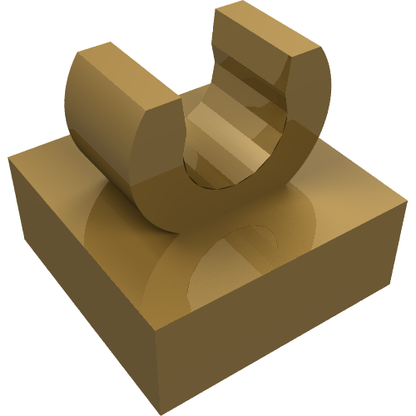 Part 15712 - Tile, Modified 1 x 1 with Open O Clip - De BrickPlaats