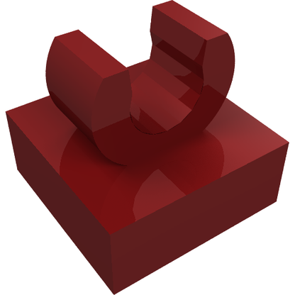 Part 15712 - Tile, Modified 1 x 1 with Open O Clip - De BrickPlaats