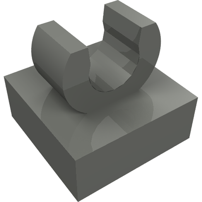 Part 15712 - Tile, Modified 1 x 1 with Open O Clip - De BrickPlaats