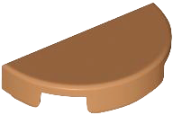 Part 1748 - Tile, Round 1 x 2 Half - De BrickPlaats