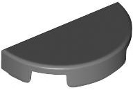 Part 1748 - Tile, Round 1 x 2 Half - De BrickPlaats