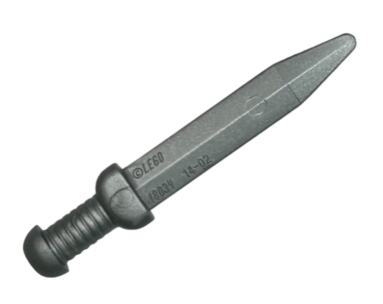 Part 18034 - Minifigure, Weapon Sword, Roman Gladius with Thick Crossguard - De BrickPlaats