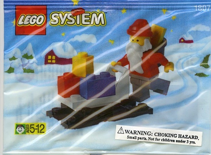 Set 1807 - Santa Claus and Sleigh polybag - De BrickPlaats