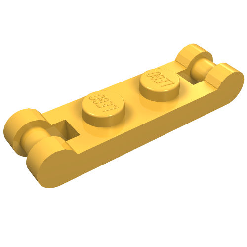 Part 18649 - Plate, Modified 1 x 2 with Bar Handles on Ends - De BrickPlaats