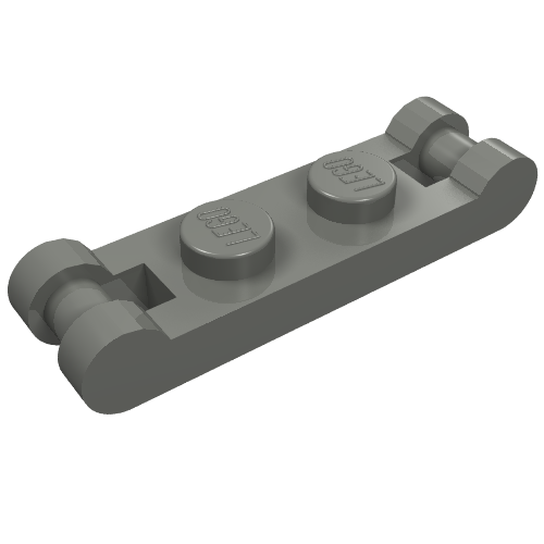Part 18649 - Plate, Modified 1 x 2 with Bar Handles on Ends - De BrickPlaats