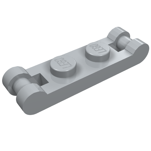 Part 18649 - Plate, Modified 1 x 2 with Bar Handles on Ends - De BrickPlaats