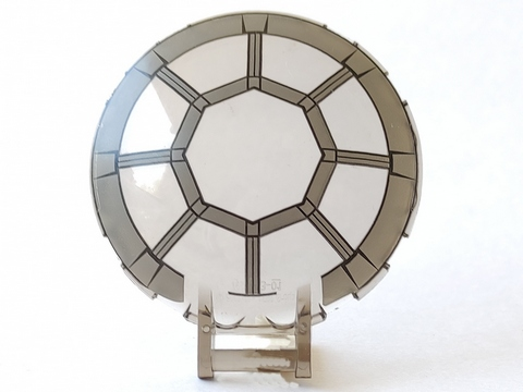 Part 18675pb02 - Dish 6 x 6 Inverted with Bar Handle with SW 8 Spoke Radial Cockpit Pattern - De BrickPlaats