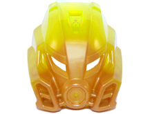 Part 19082pb01 - Bionicle Mask of Stone with Marbled Trans-Neon Green Pattern - De BrickPlaats