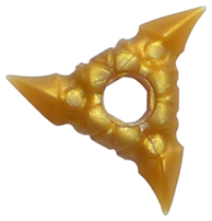 Part 19807a - Minifigure, Weapon Throwing Star (Shuriken) with Textured Grips - De BrickPlaats