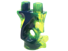 Part 19859pb01 - Lower Body, Ghost with Marbled Dark Blue Pattern - De BrickPlaats