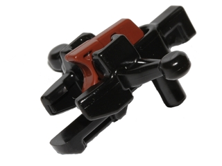 Part 20105c02 - Minifigure, Weapon Crossbow with Mini Blaster / Shooter with Reddish Brown Trigger (20105 / 15392) - De BrickPlaats