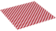 Part 20409pb01 - Duplo, Cloth Blanket 10 x 10 cm with Red Checkered Pattern - De BrickPlaats