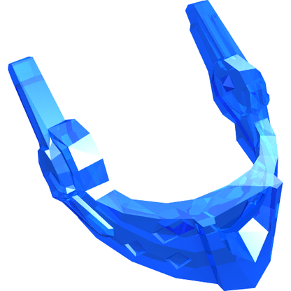 Part 22393 - Minifigure, Visor Pointed with Round Dimples and Spikes - De BrickPlaats