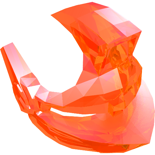 Part 22401 - Minifigure, Visor Pointed with Eye Slits and Spikes - De BrickPlaats