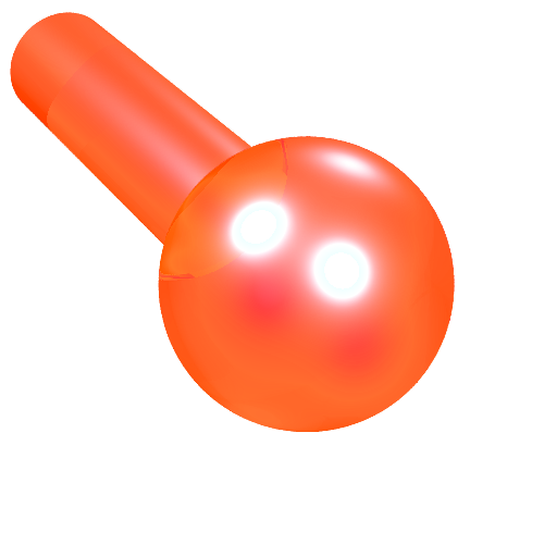 Part 22484 - Bar 1L with Tow Ball - De BrickPlaats
